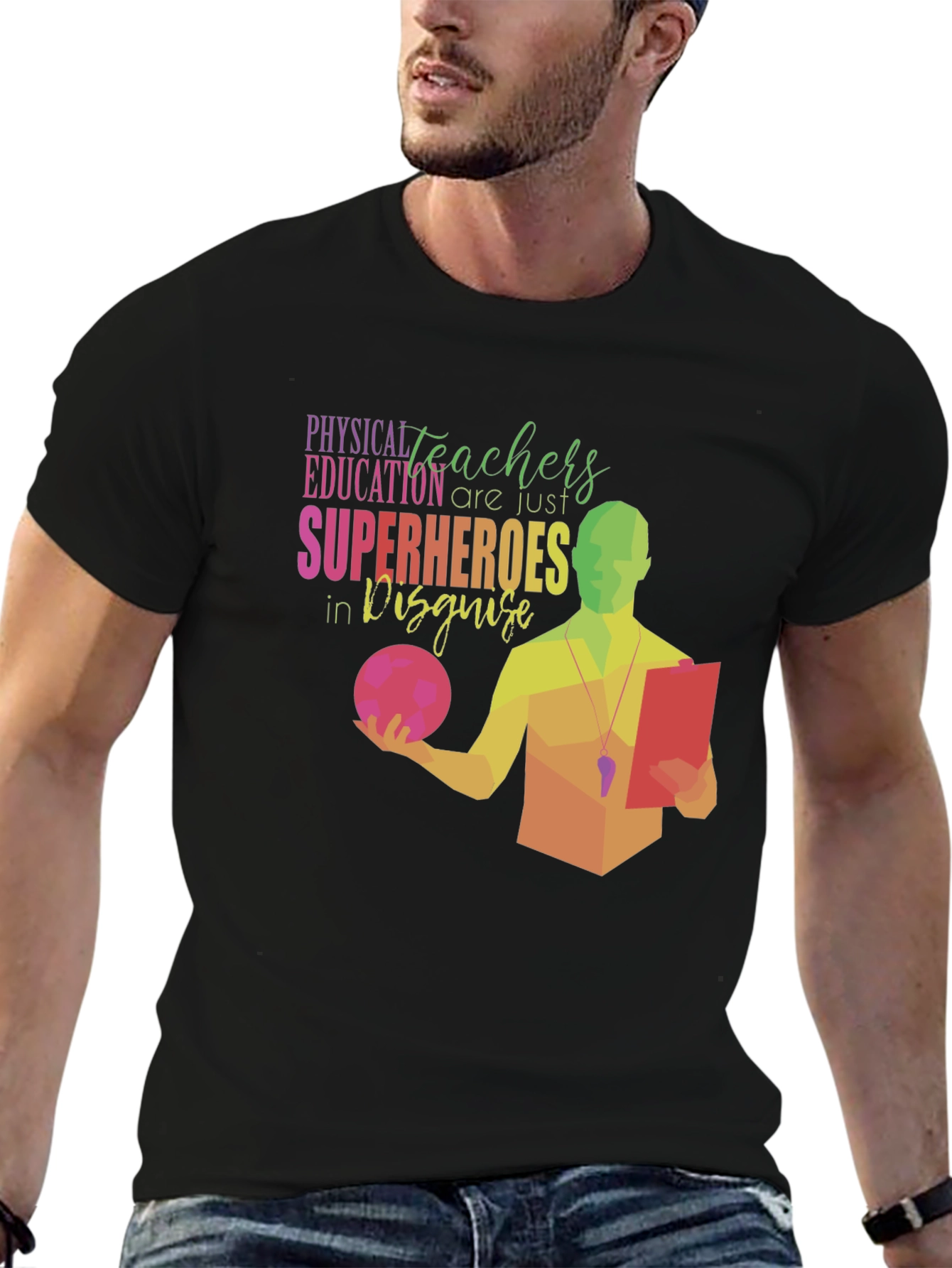 PE Teachers are Superheroes T-Shirt