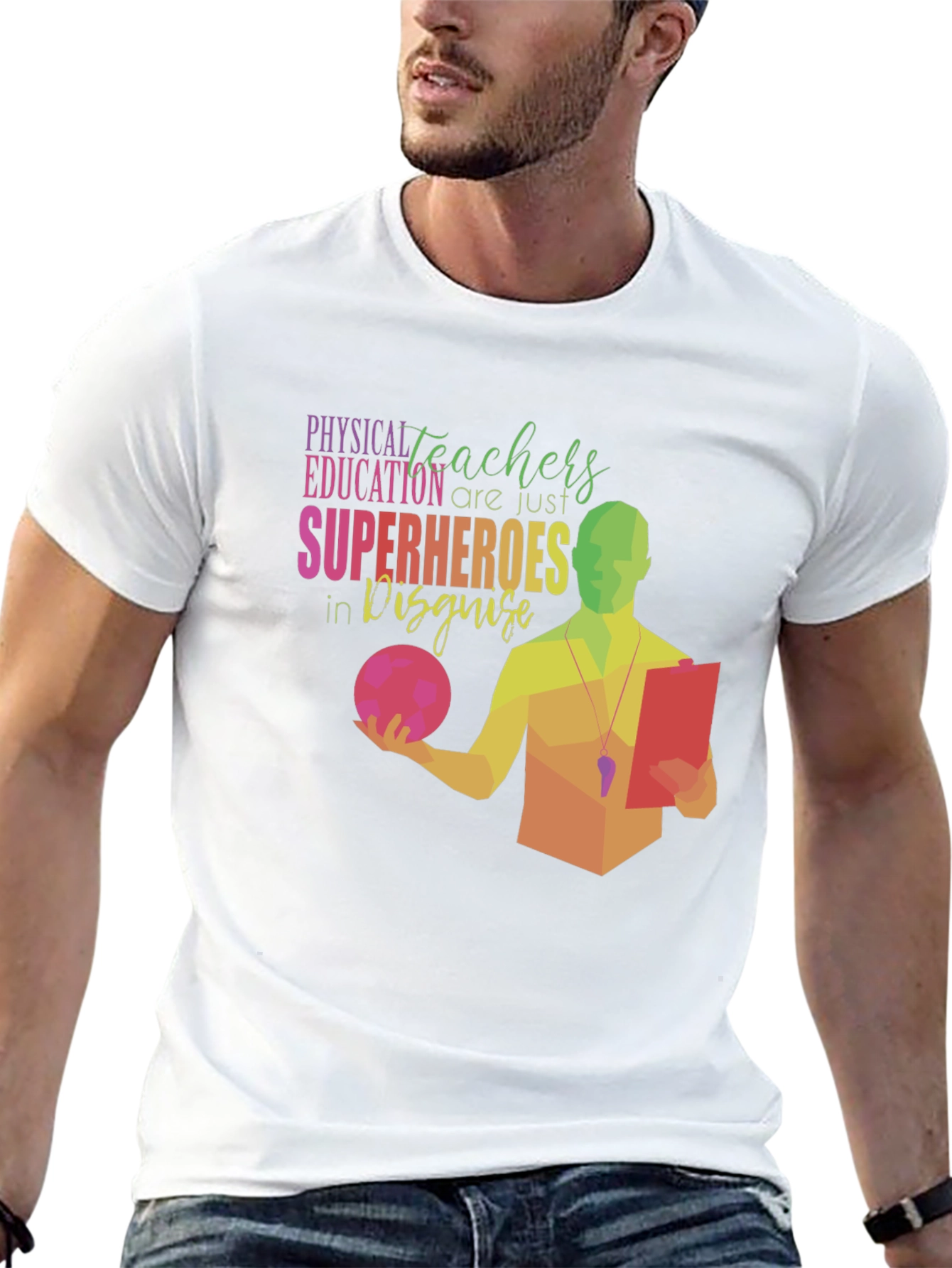 PE Teachers are Superheroes T-Shirt