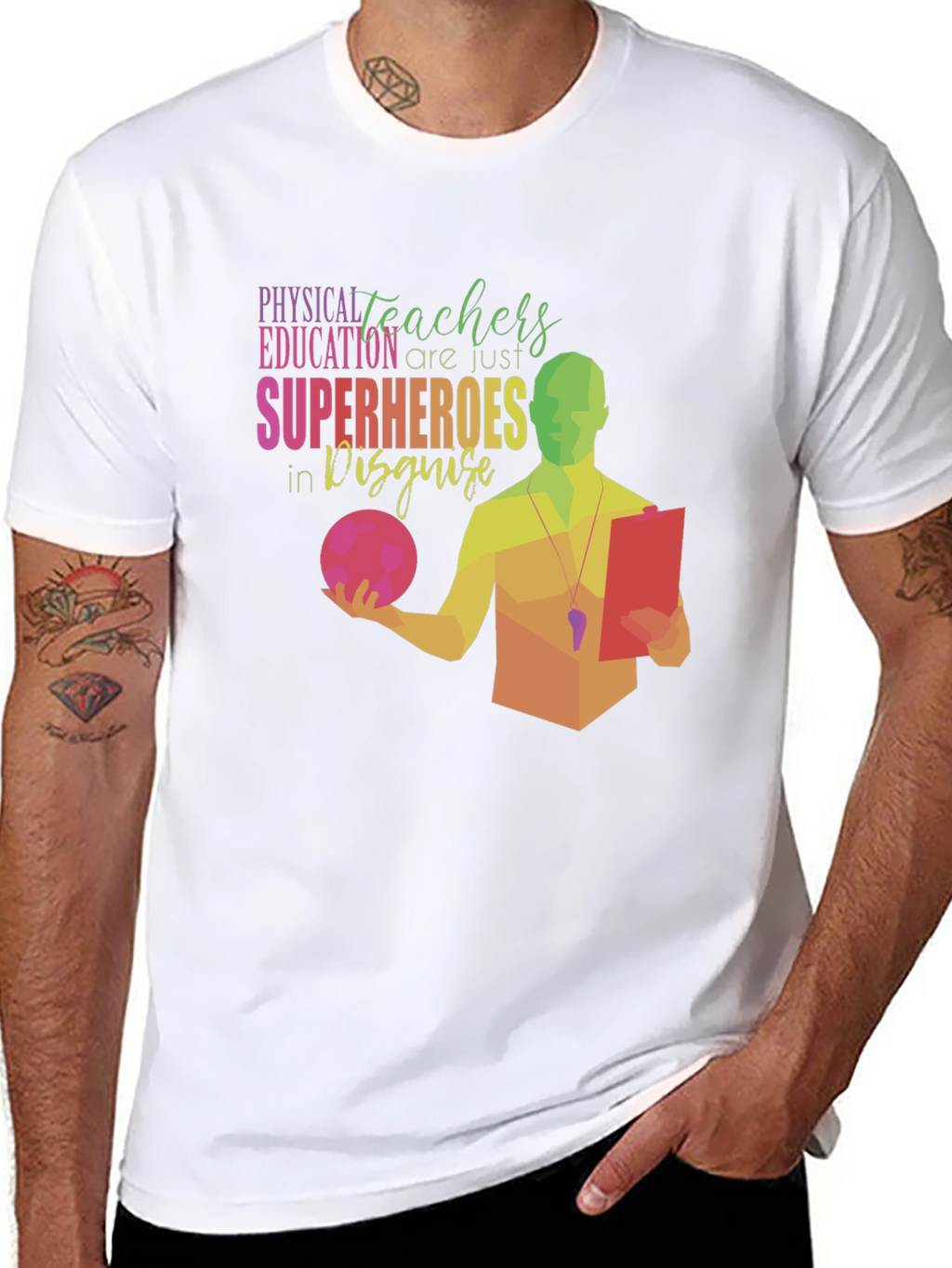 PE Teachers are Superheroes T-Shirt