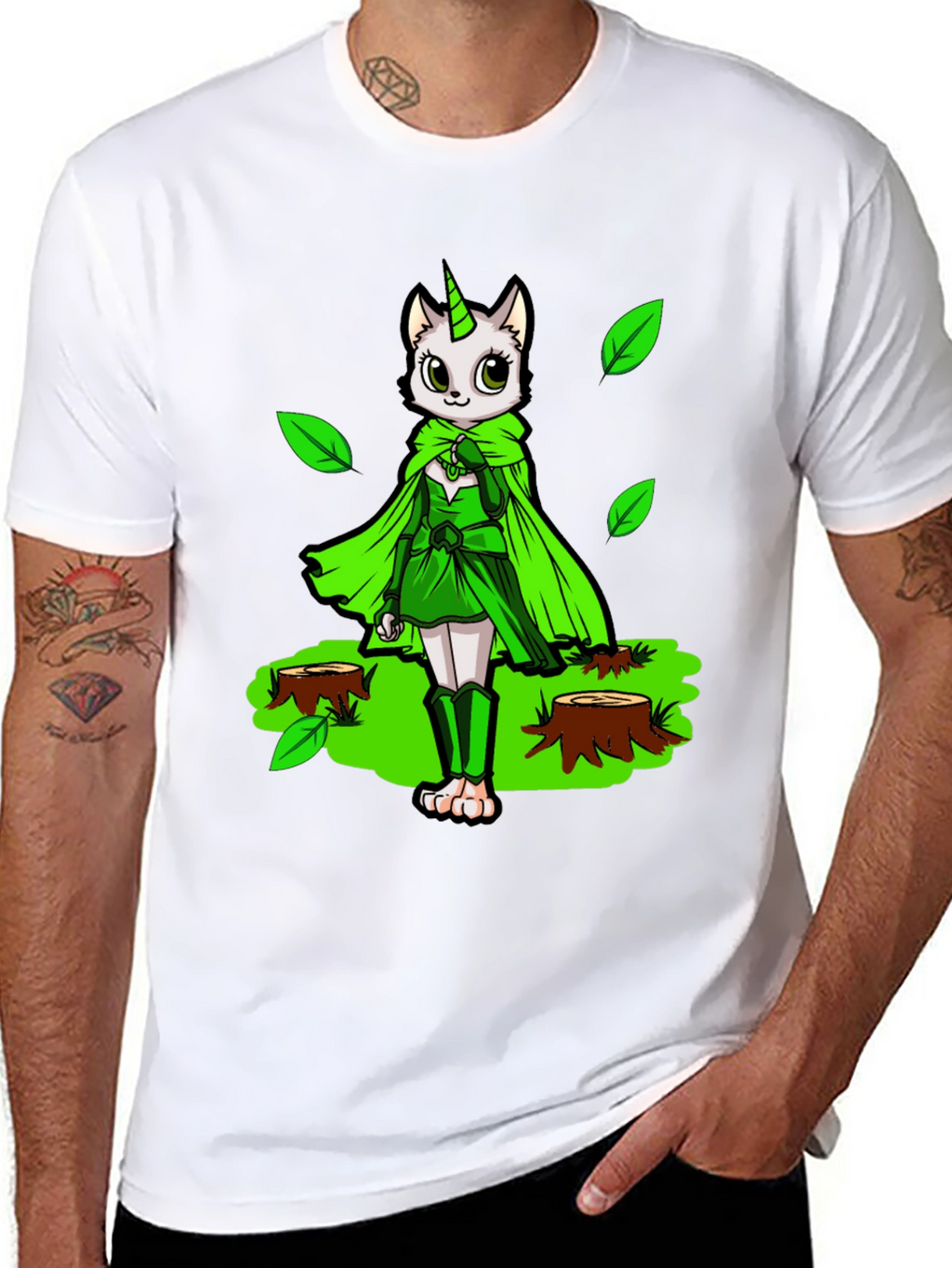 Unicat Forest Guardian Black T-Shirt