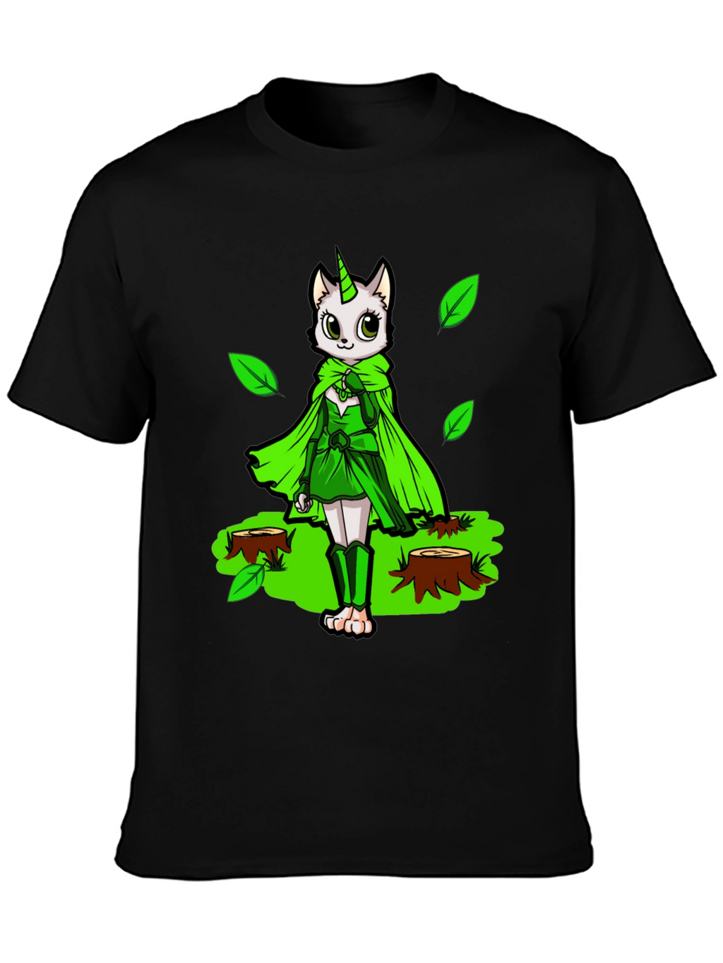 Unicat Forest Guardian Black T-Shirt