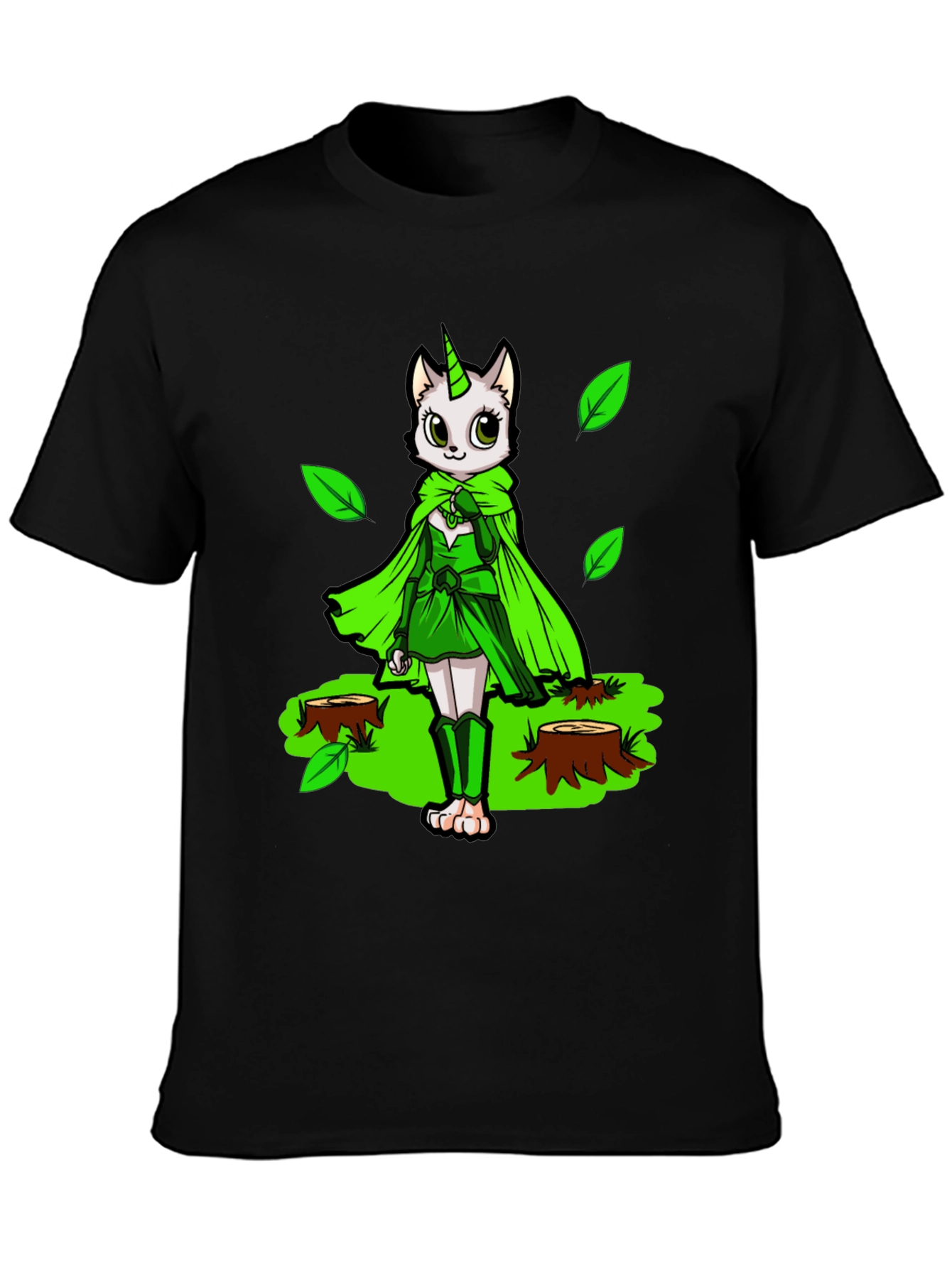 Unicat Forest Guardian Black T-Shirt