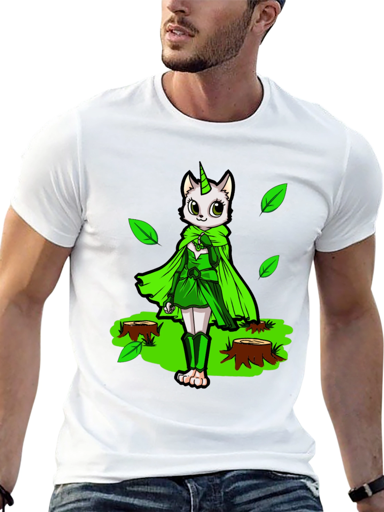 Unicat Forest Guardian Black T-Shirt