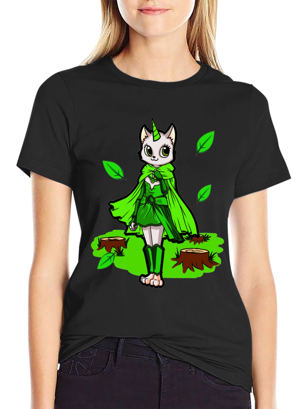 Unicat Forest Guardian Black T-Shirt