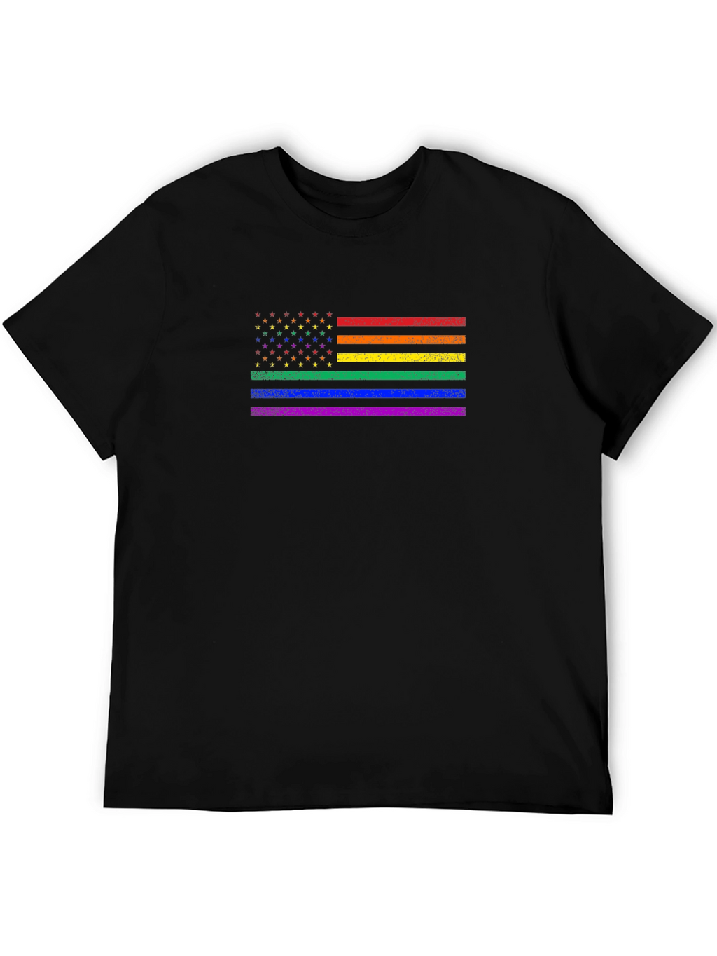 Pride Flag USA T-Shirt: Celebrate Diversity!