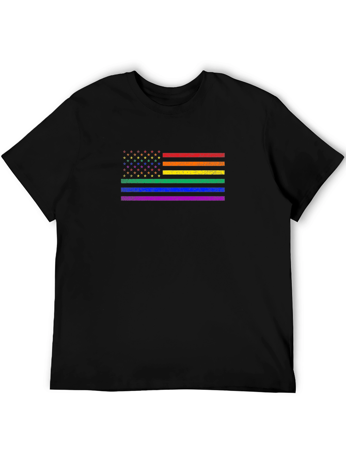 Pride Flag USA T-Shirt: Celebrate Diversity!