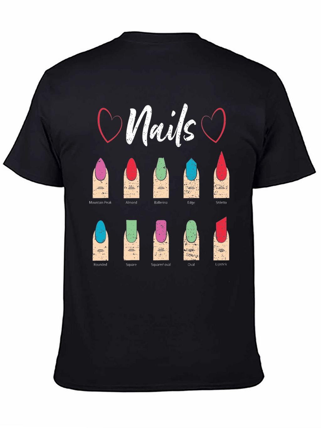 Nail Shape T-Shirt: Manicure Styles Tee