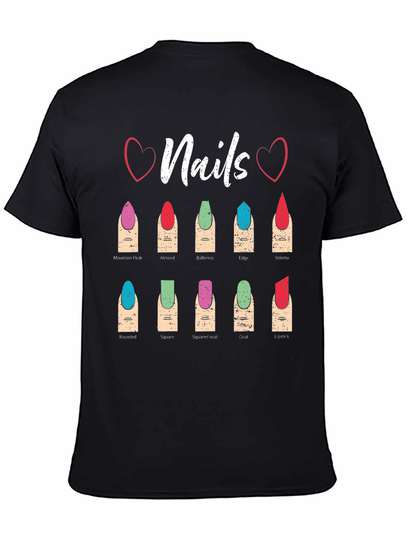 Nail Shape T-Shirt: Manicure Styles Tee