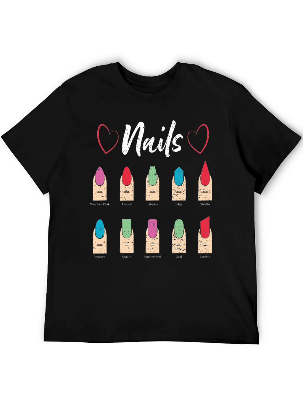 Nail Shape T-Shirt: Manicure Styles Tee