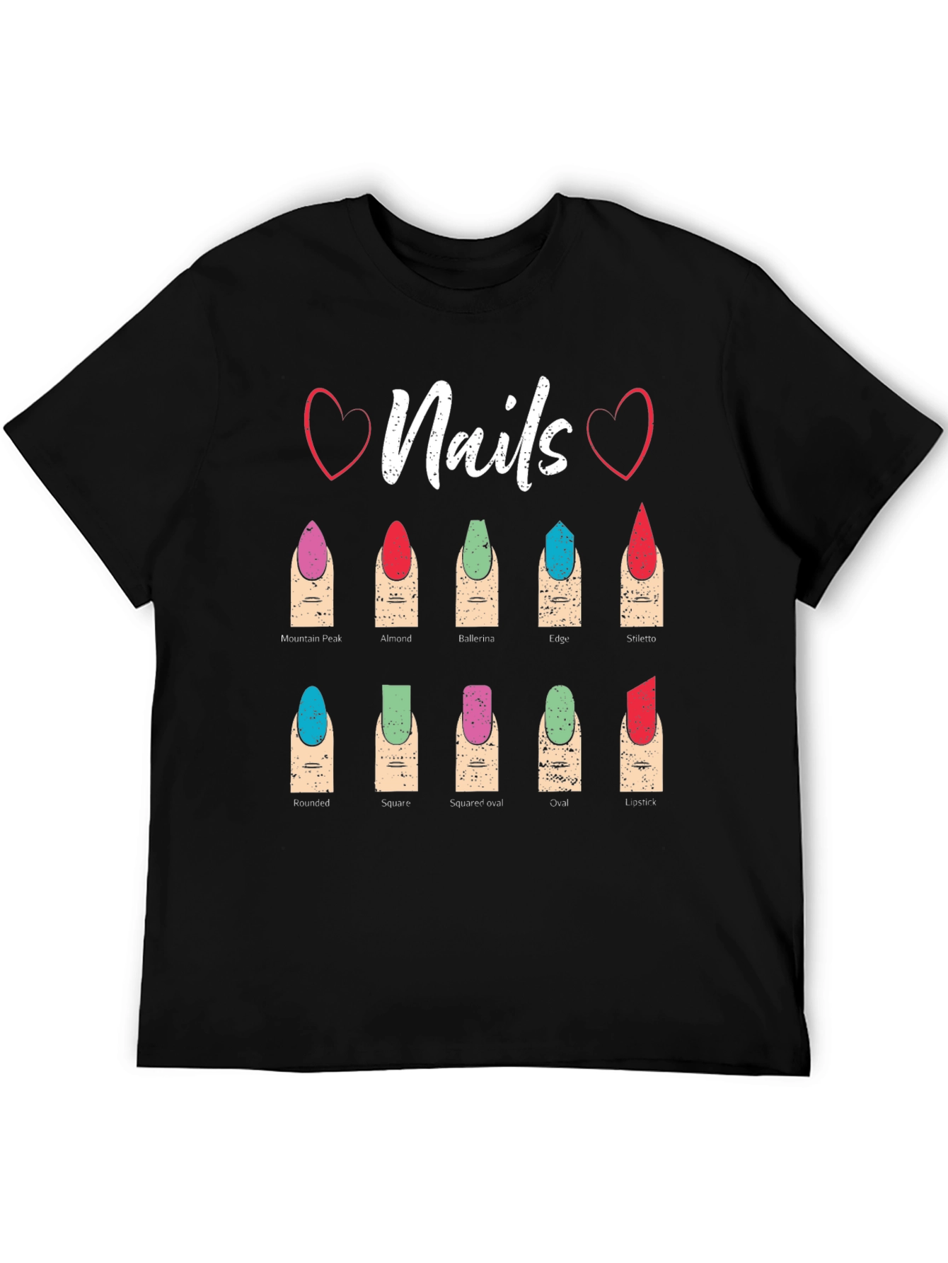 Nail Shape T-Shirt: Manicure Styles Tee