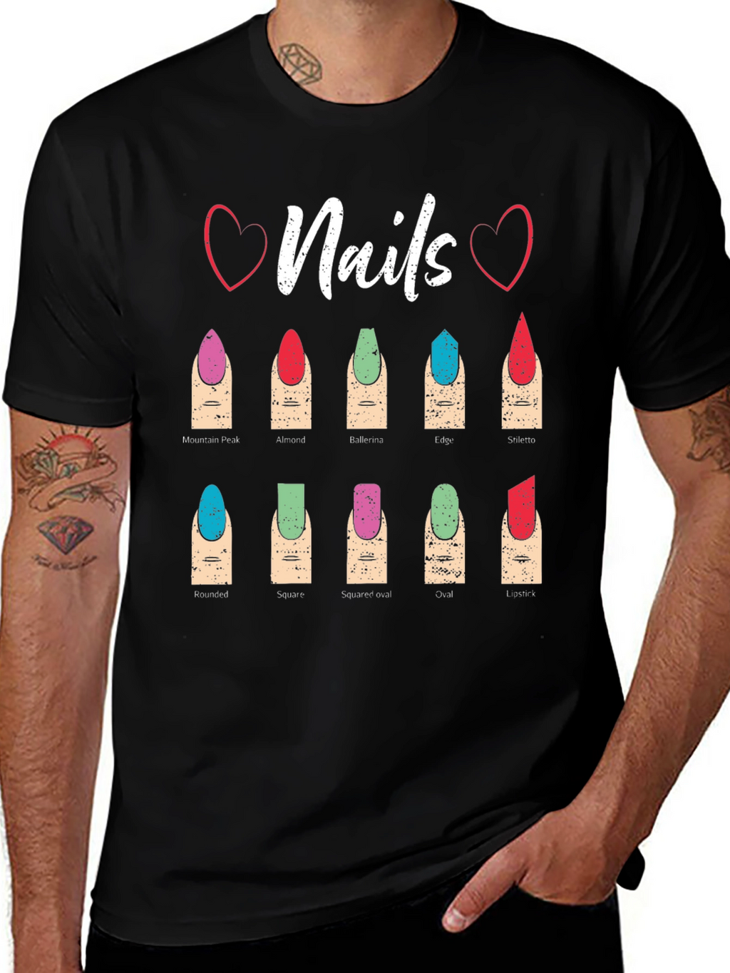 Nail Shape T-Shirt: Manicure Styles Tee