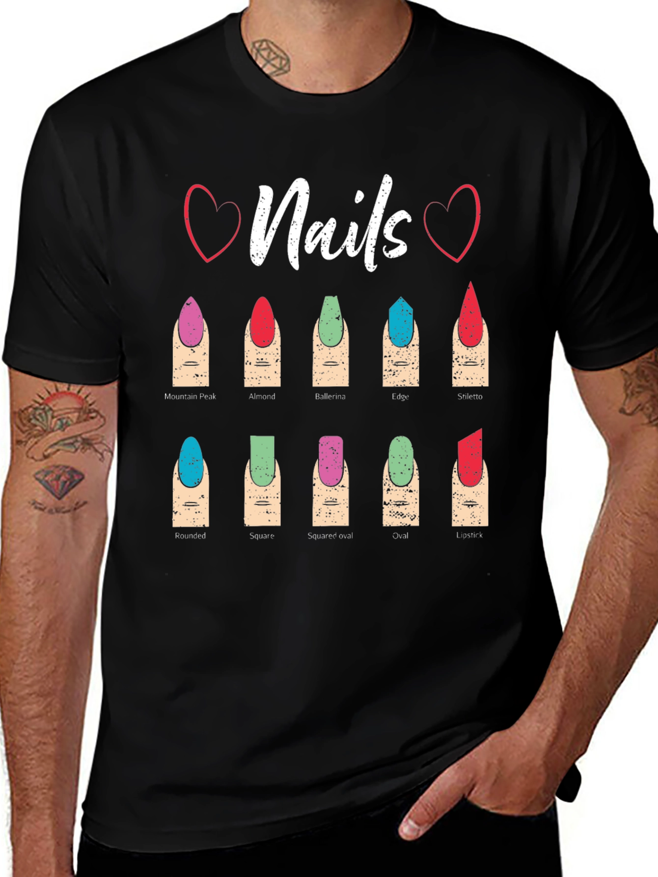 Nail Shape T-Shirt: Manicure Styles Tee