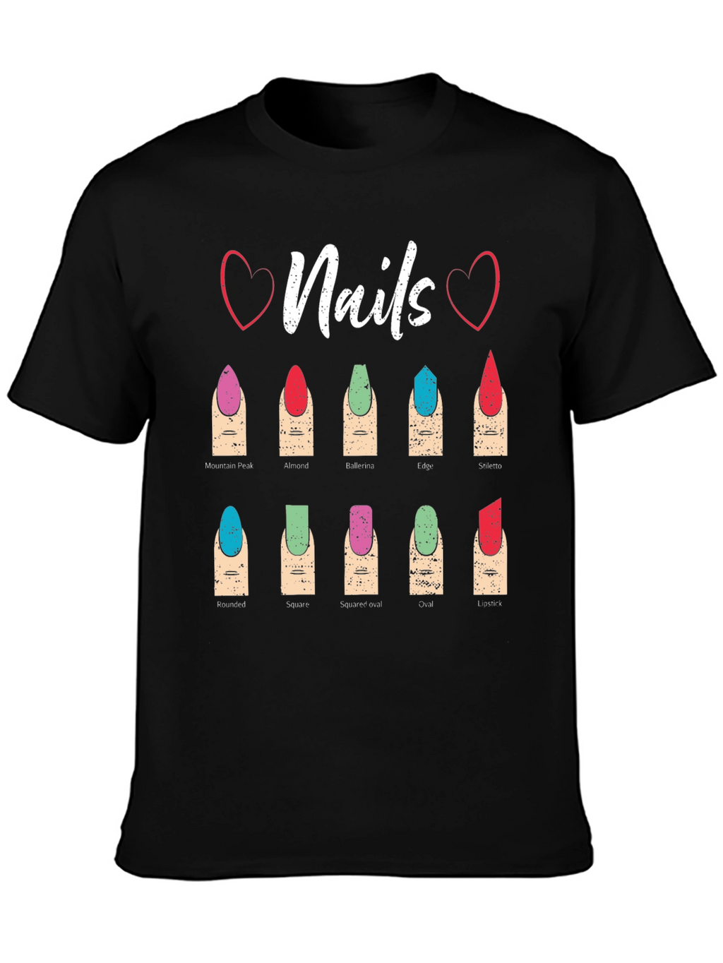 Nail Shape T-Shirt: Manicure Styles Tee