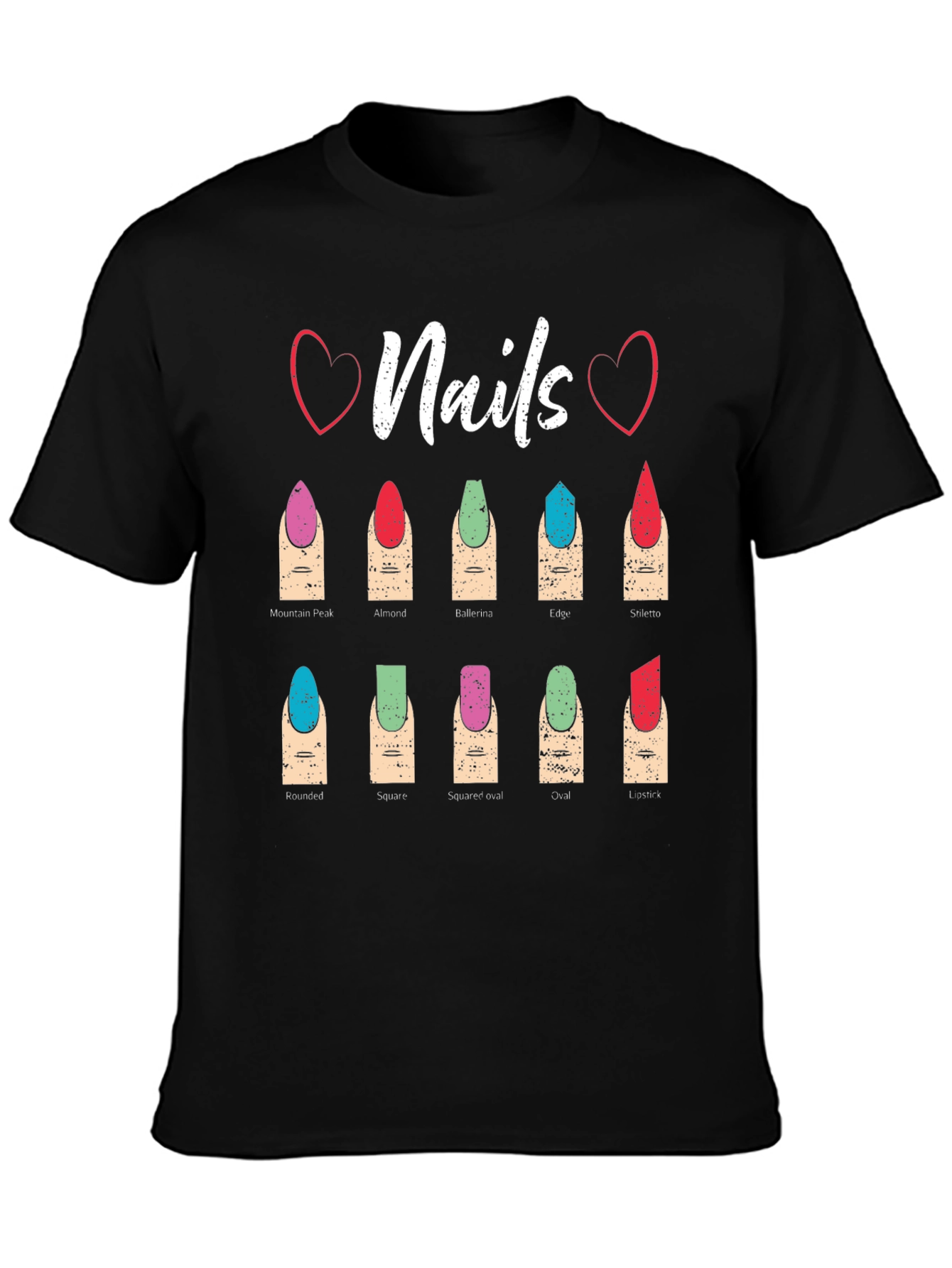 Nail Shape T-Shirt: Manicure Styles Tee