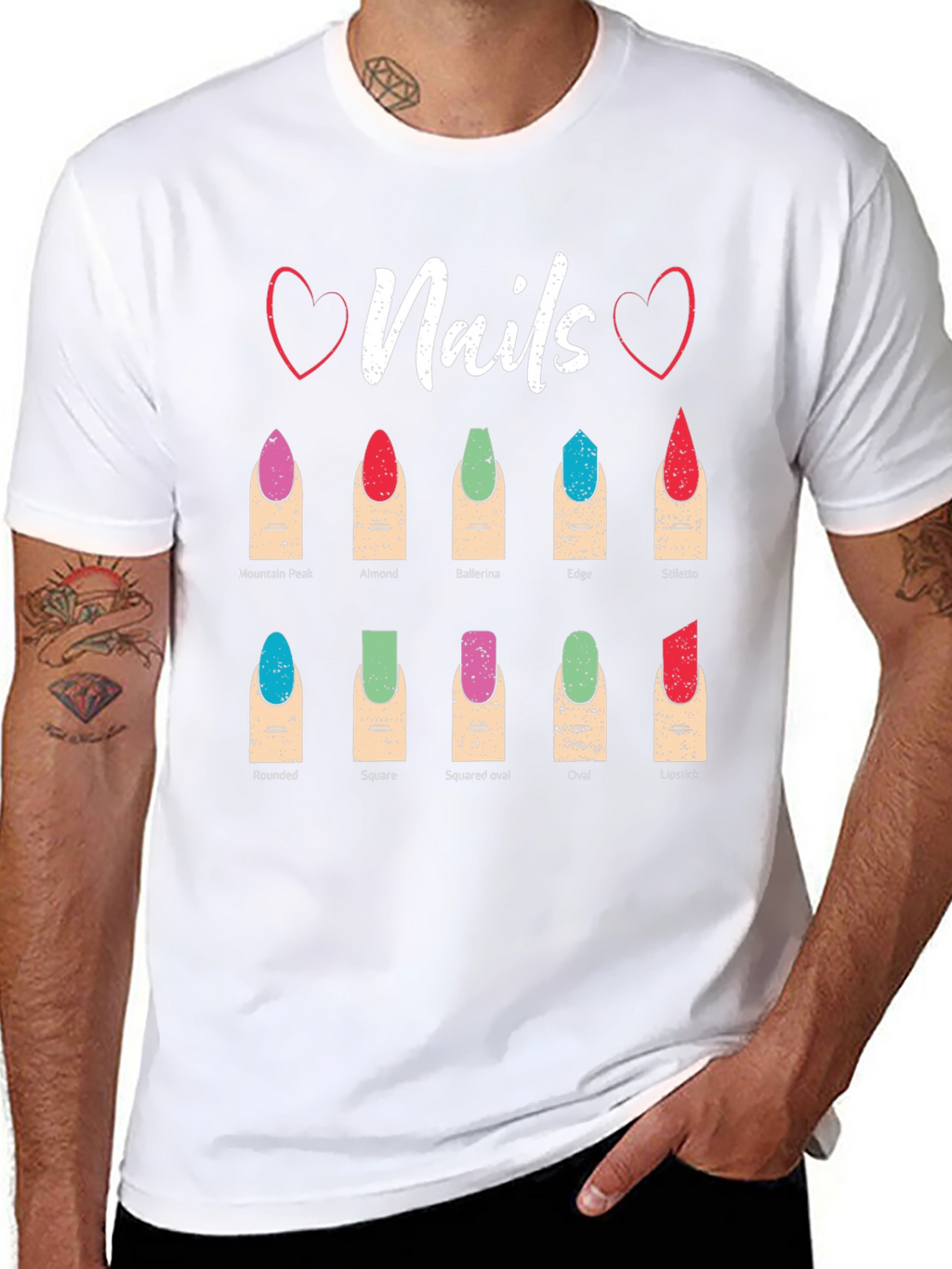 Nail Shape T-Shirt: Manicure Styles Tee