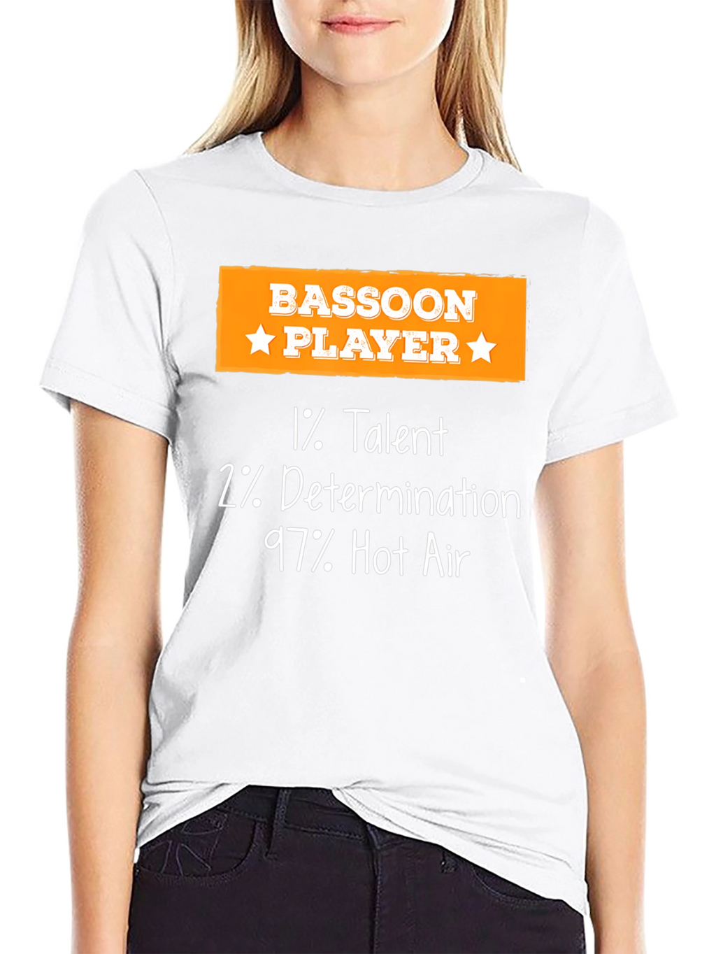 Bassoon Player Funny T-Shirt - 1% Talent 2% Determination