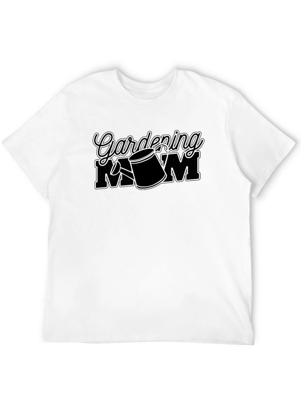 Gardening Mom Black Graphic T-Shirt