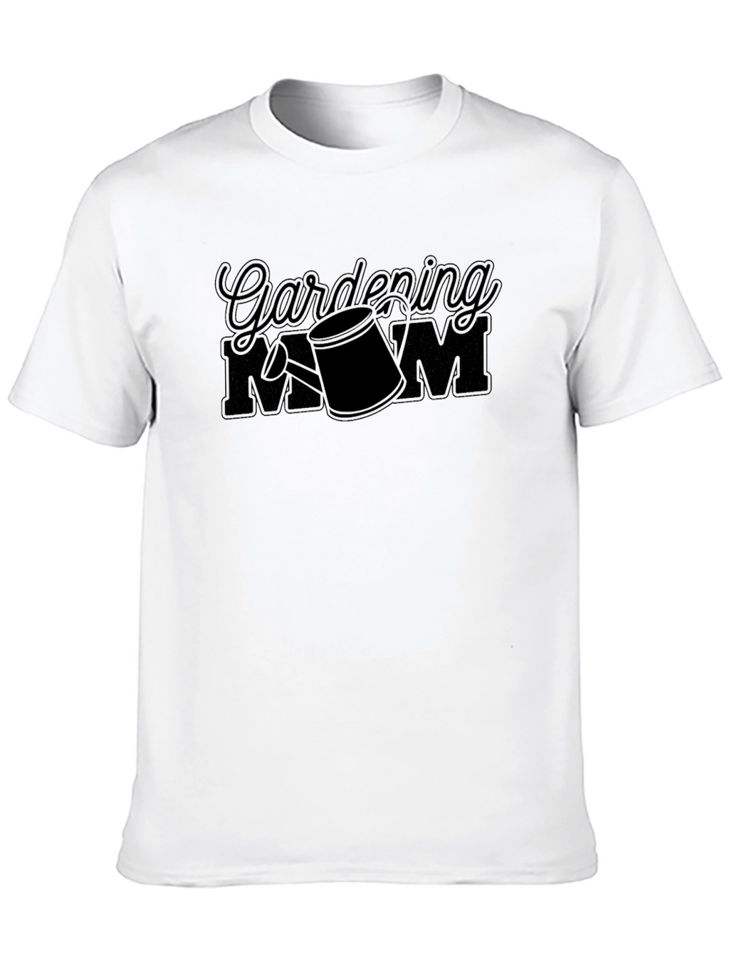 Gardening Mom Black Graphic T-Shirt