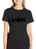 Gardening Mom Black Graphic T-Shirt