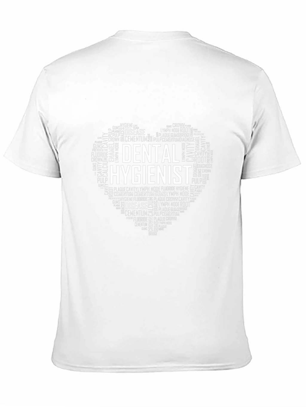 Dental Hygienist Heart Word Art T-Shirt