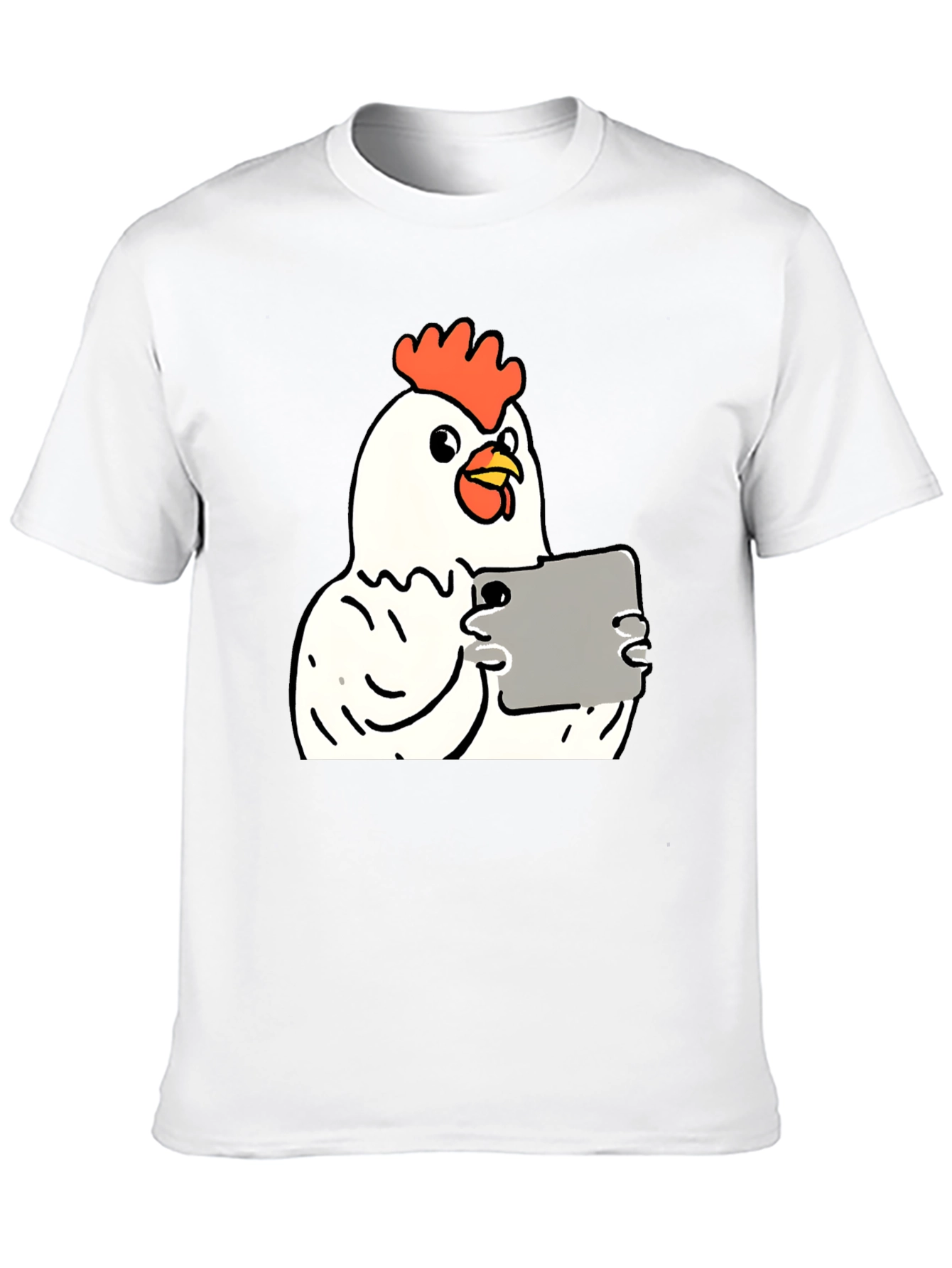 Chicken Tablet T-Shirt - Funny Novelty Tee