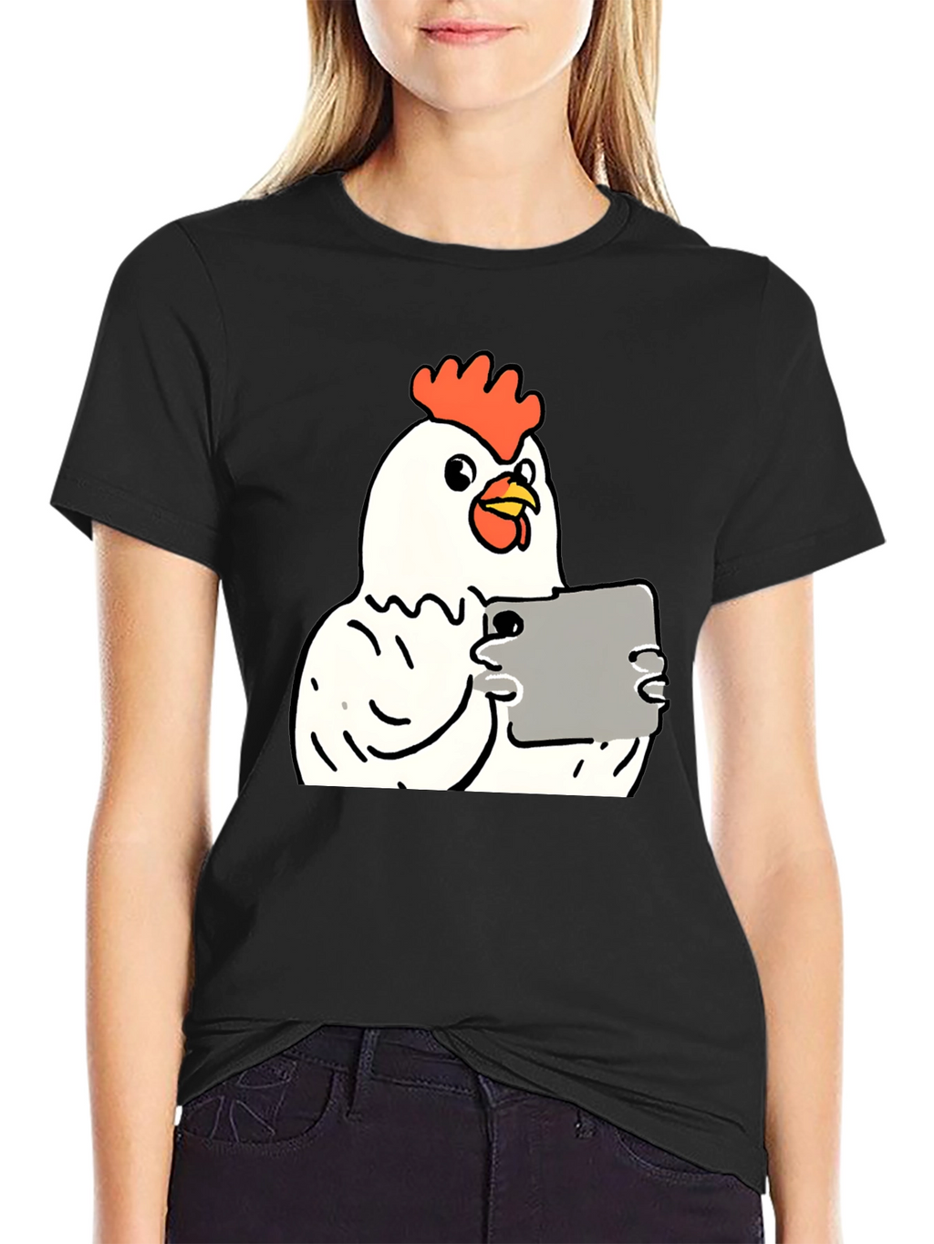 Chicken Tablet T-Shirt - Funny Novelty Tee