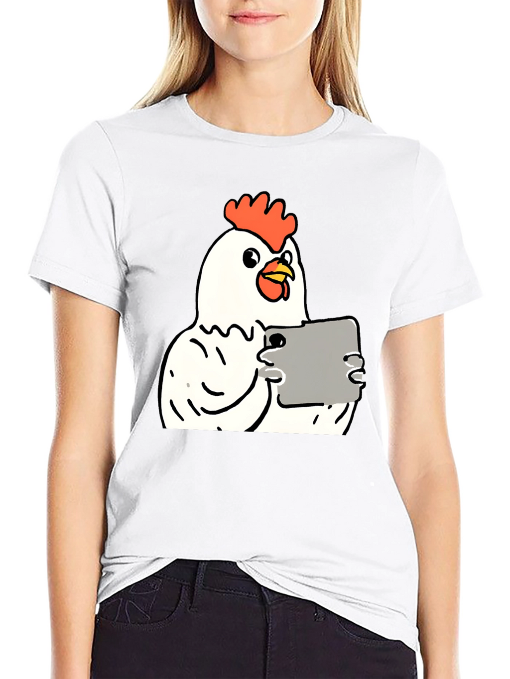 Chicken Tablet T-Shirt - Funny Novelty Tee