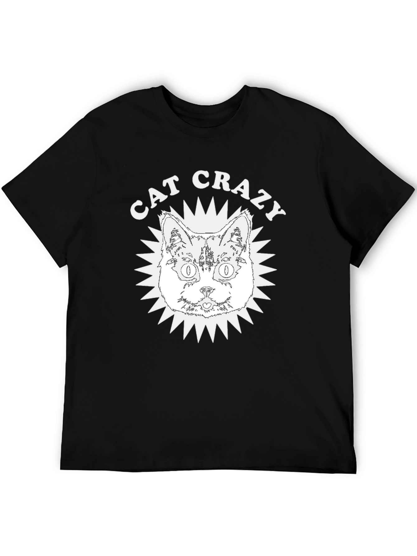 Cat Crazy Graphic Tee - Soft Cotton