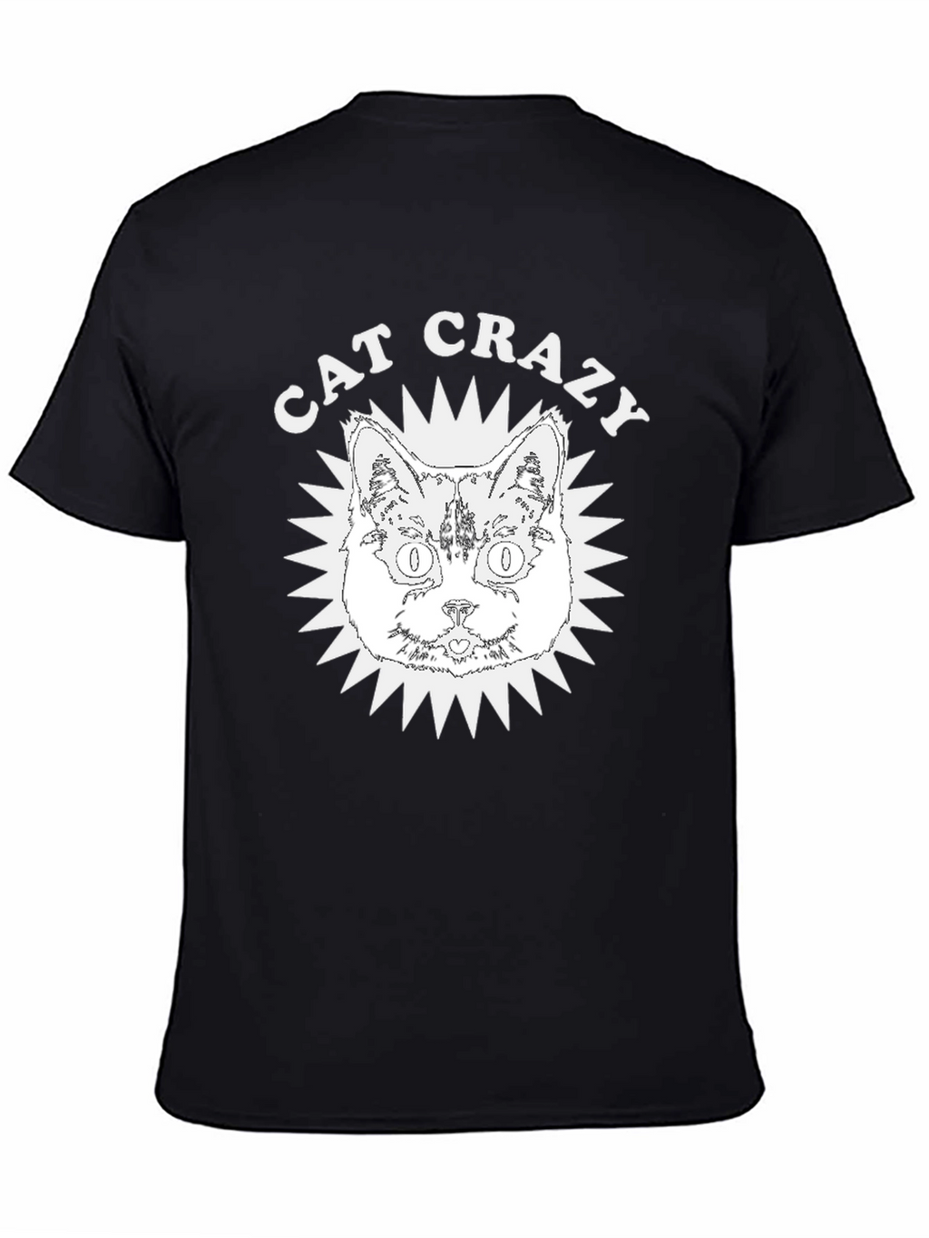 Cat Crazy Graphic Tee - Soft Cotton