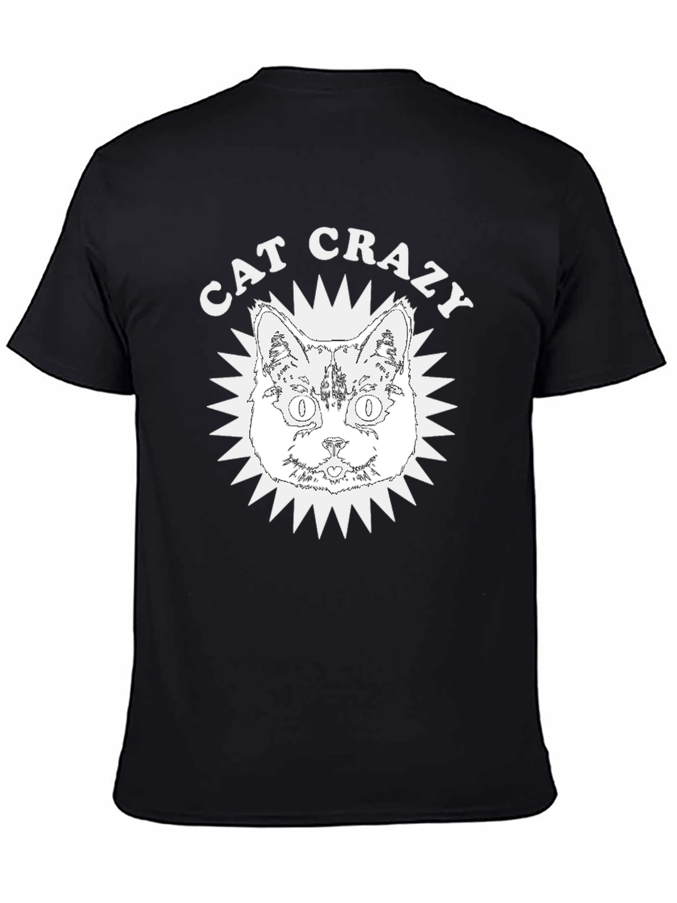 Cat Crazy Graphic Tee - Soft Cotton