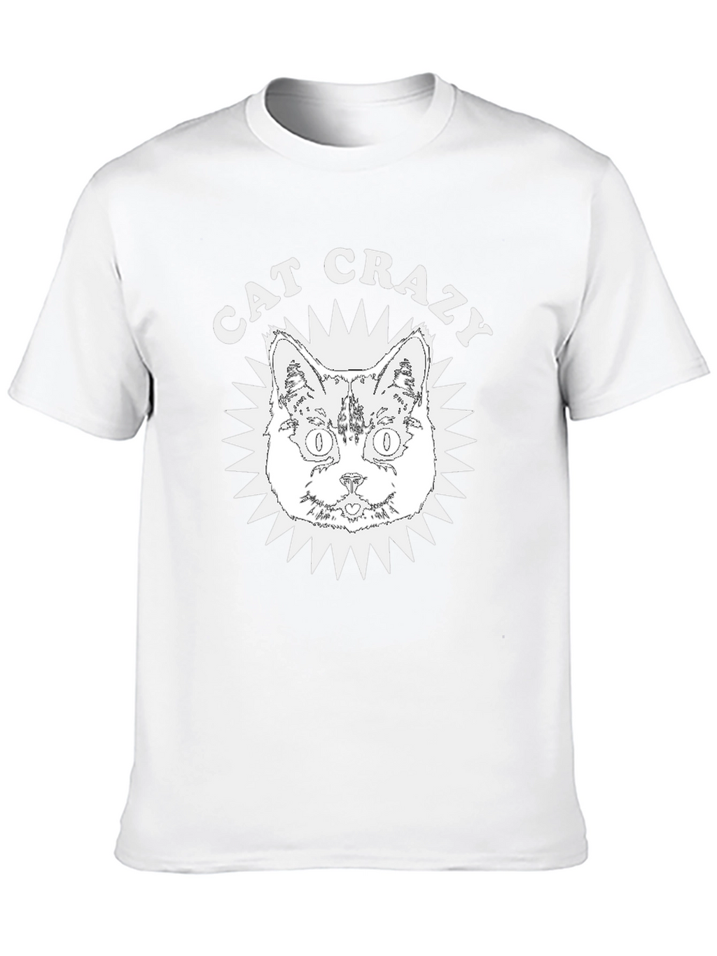 Cat Crazy Graphic Tee - Soft Cotton
