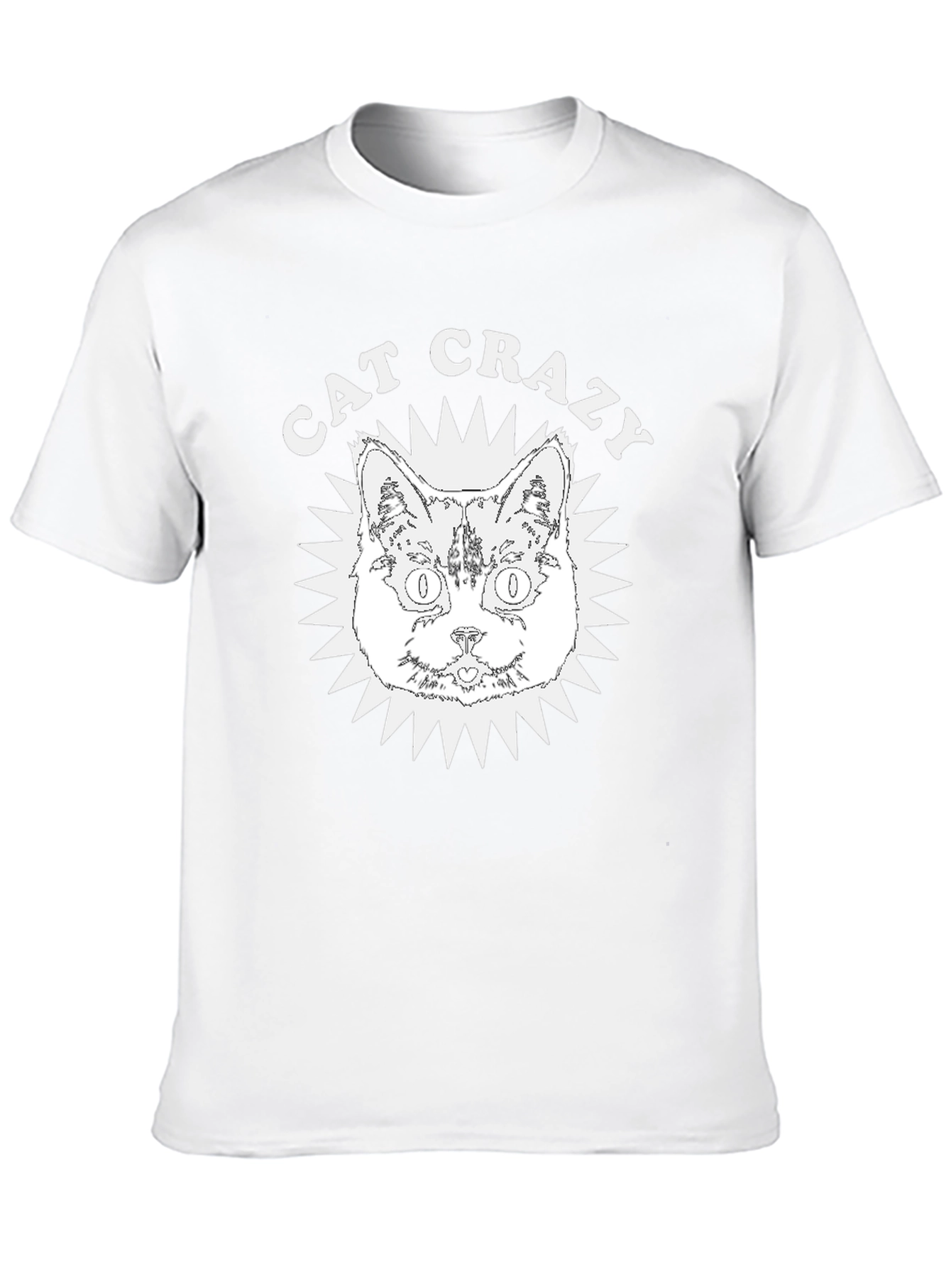 Cat Crazy Graphic Tee - Soft Cotton