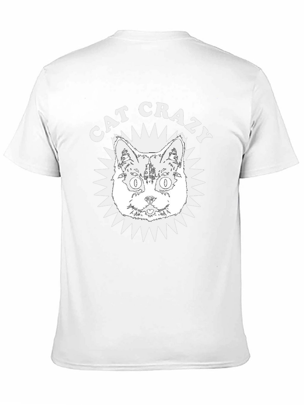 Cat Crazy Graphic Tee - Soft Cotton