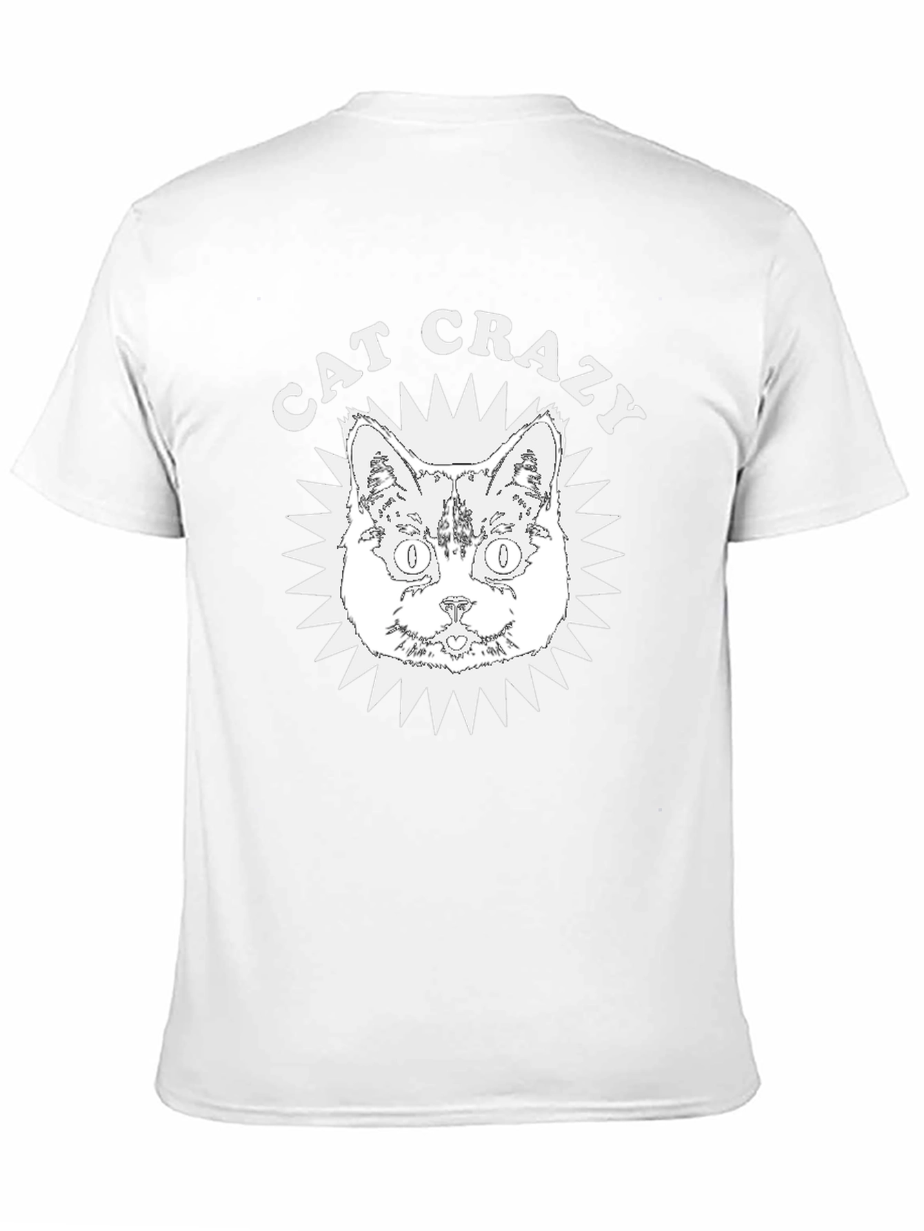 Cat Crazy Graphic Tee - Soft Cotton