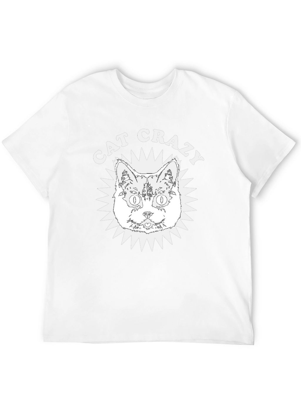Cat Crazy Graphic Tee - Soft Cotton