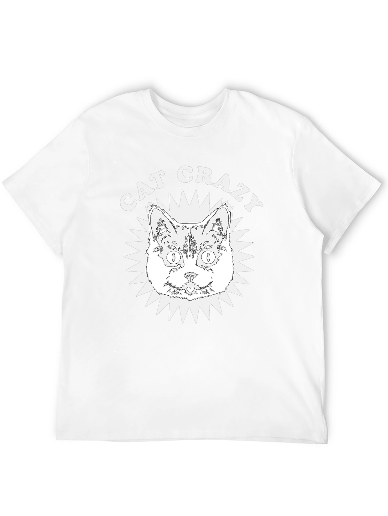 Cat Crazy Graphic Tee - Soft Cotton