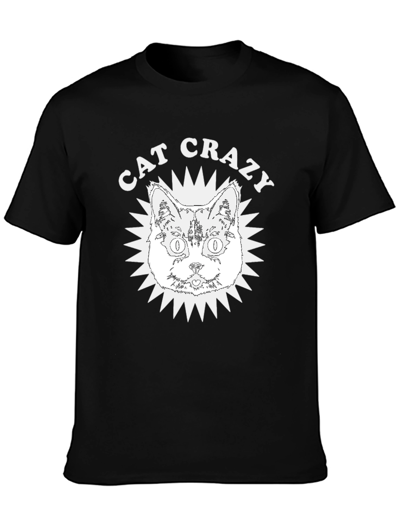 Cat Crazy Graphic Tee - Soft Cotton