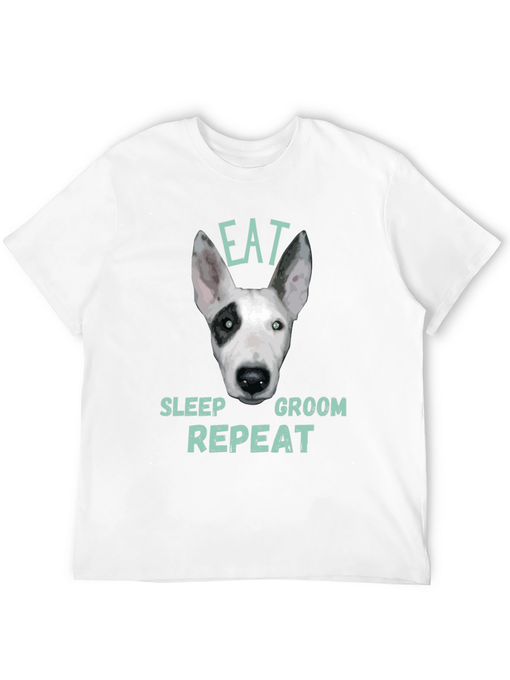 Eat Sleep Groom Repeat Dog T-Shirt