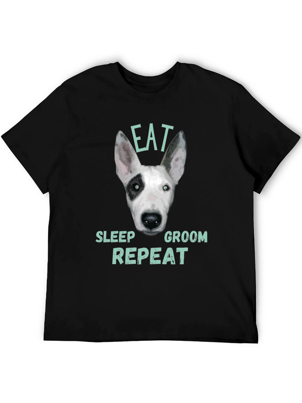 Eat Sleep Groom Repeat Dog T-Shirt