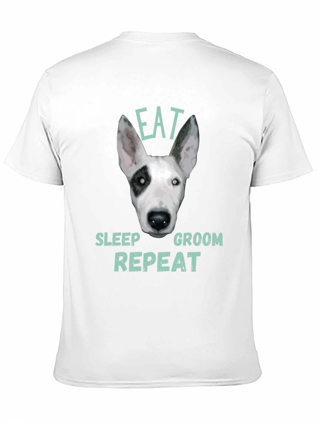 Eat Sleep Groom Repeat Dog T-Shirt