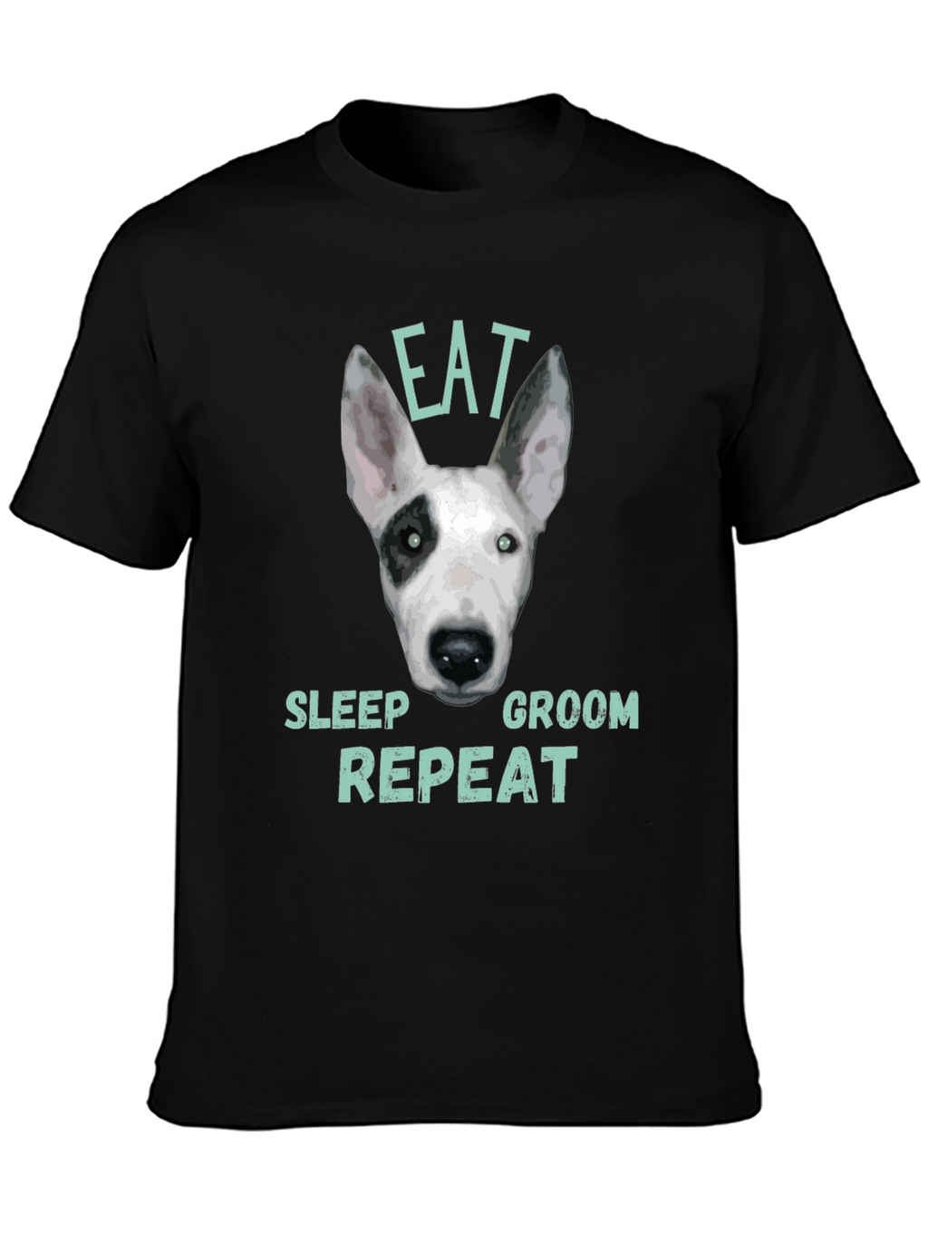 Eat Sleep Groom Repeat Dog T-Shirt