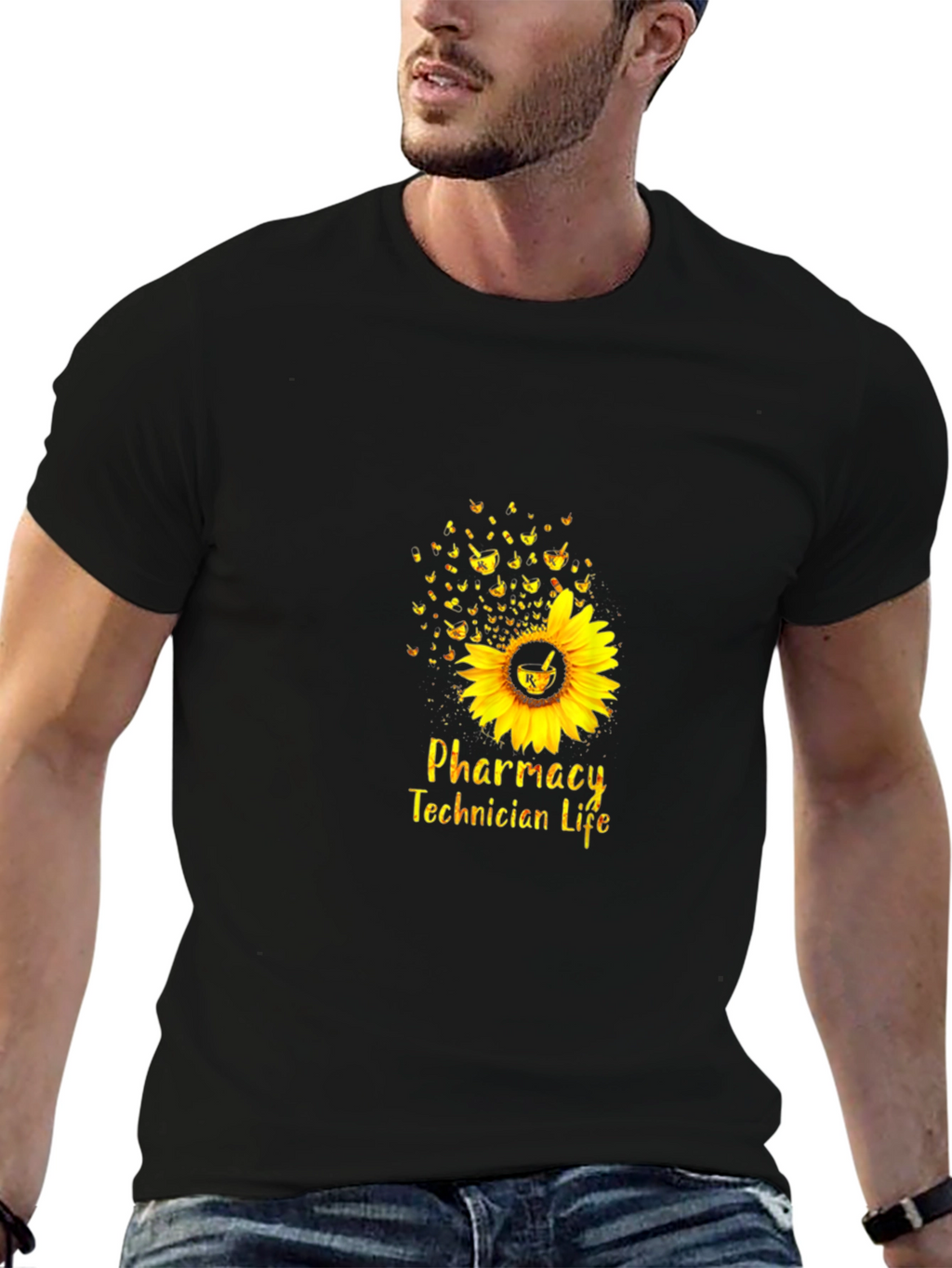 Pharmacy Technician Life Sunflower T-Shirt