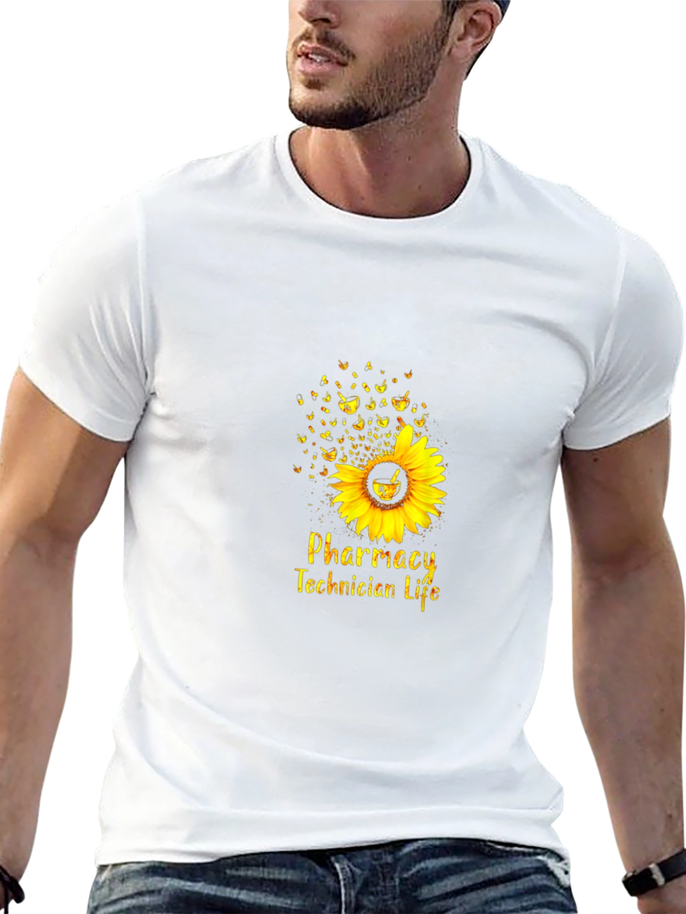 Pharmacy Technician Life Sunflower T-Shirt