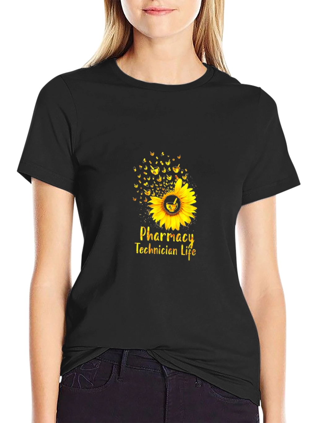 Pharmacy Technician Life Sunflower T-Shirt
