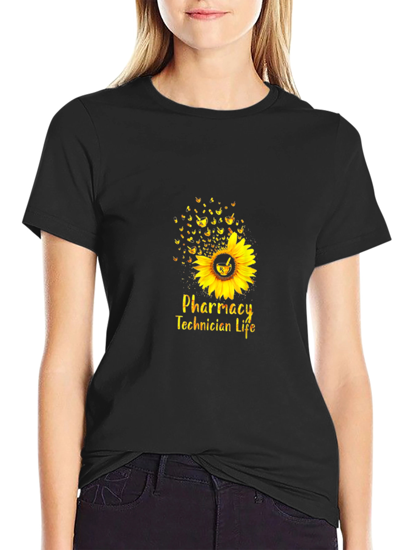 Pharmacy Technician Life Sunflower T-Shirt