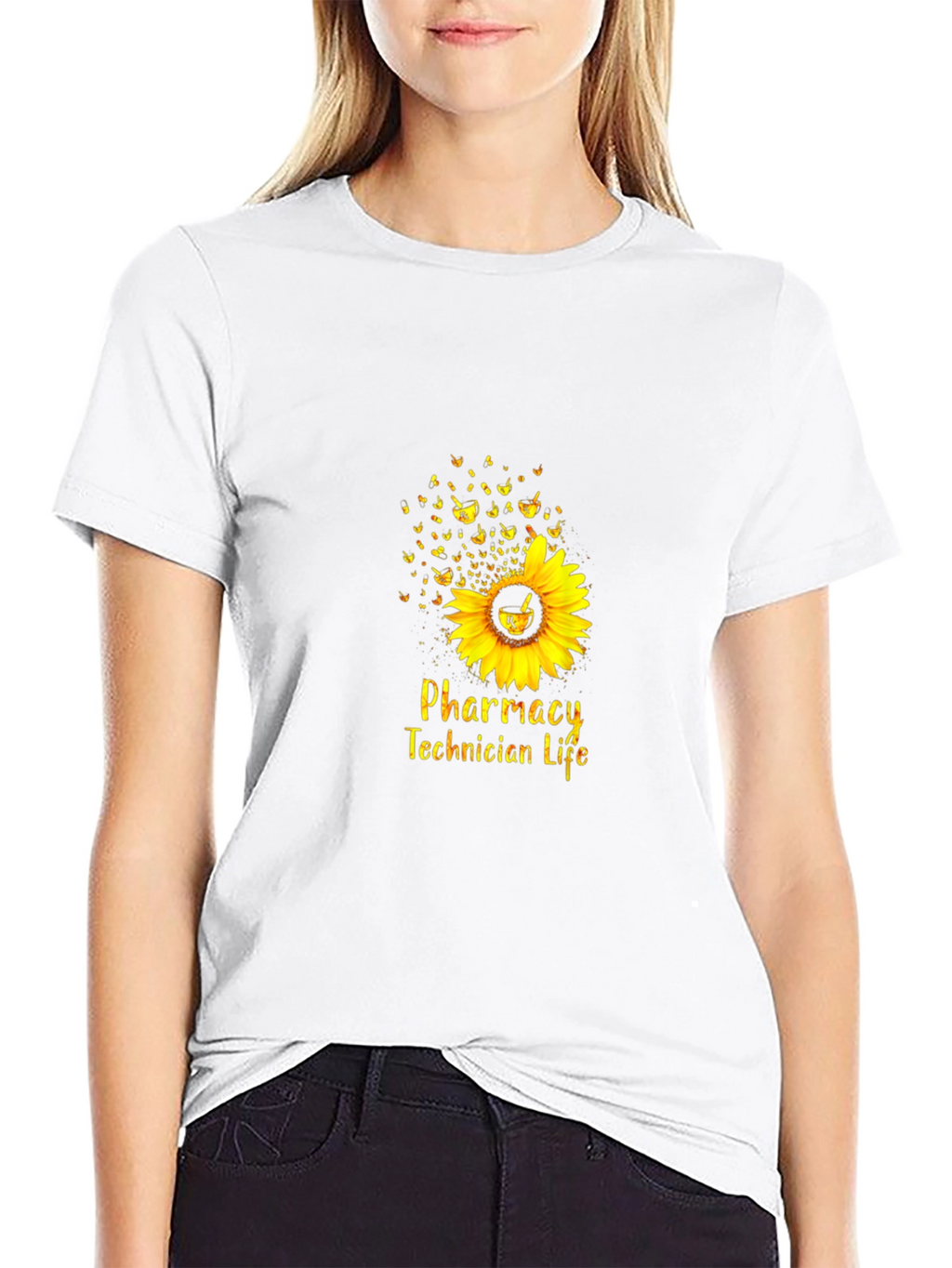 Pharmacy Technician Life Sunflower T-Shirt