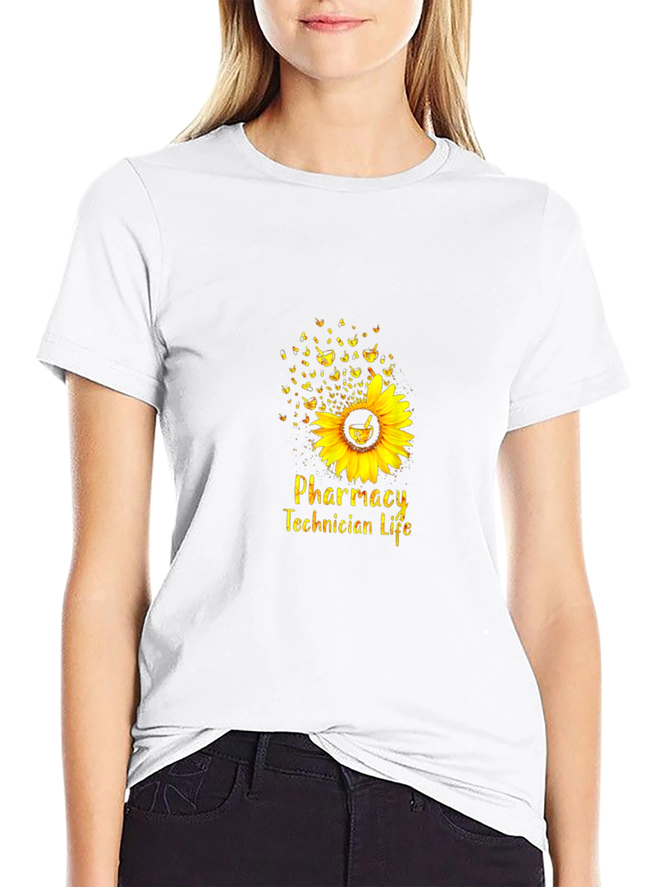 Pharmacy Technician Life Sunflower T-Shirt