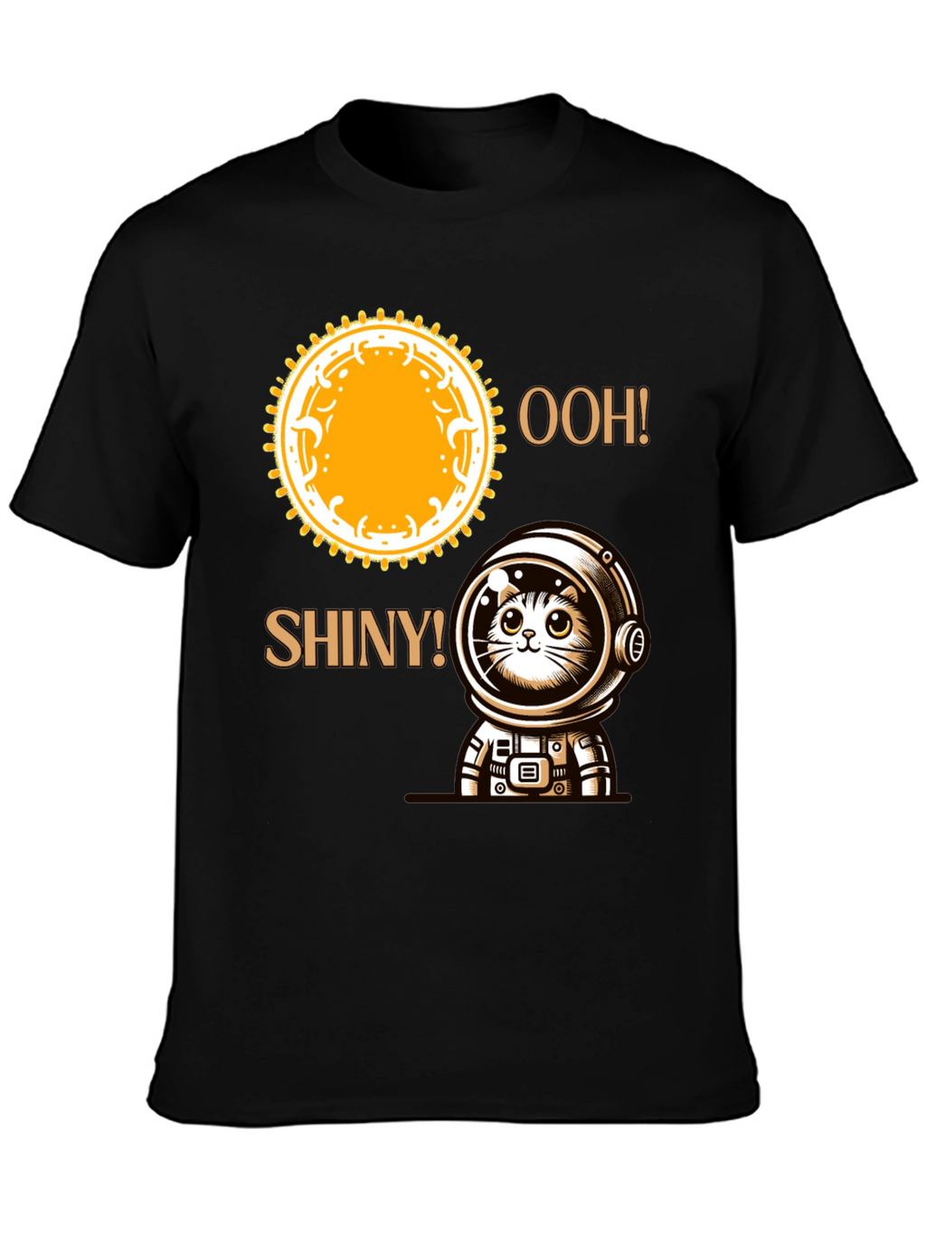 Astronaut Cat T-Shirt - Ooh! Shiny!