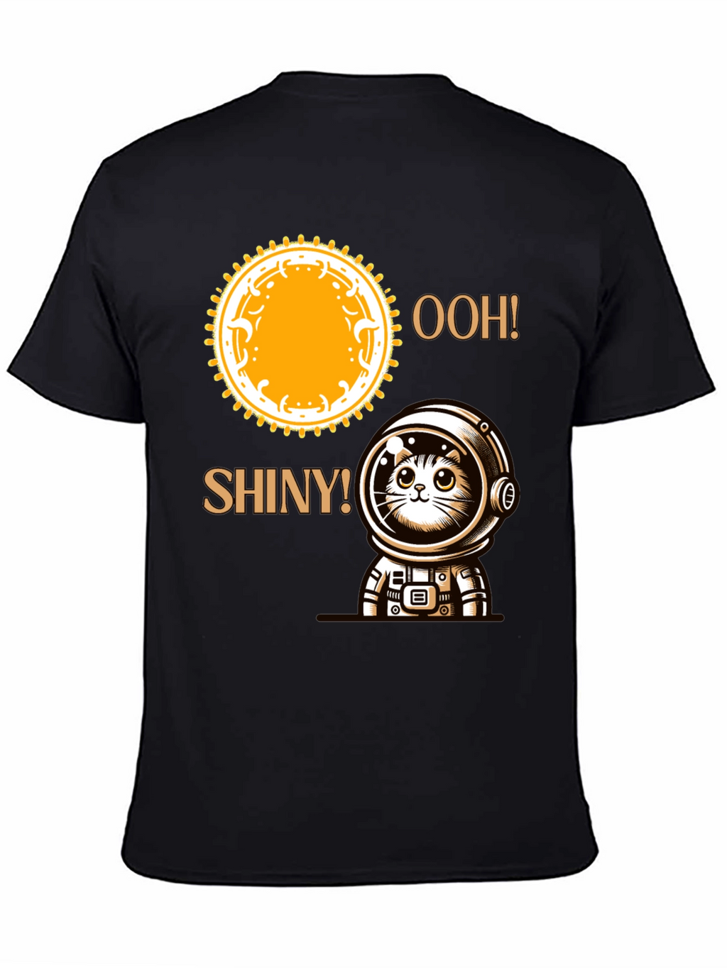 Astronaut Cat T-Shirt - Ooh! Shiny!