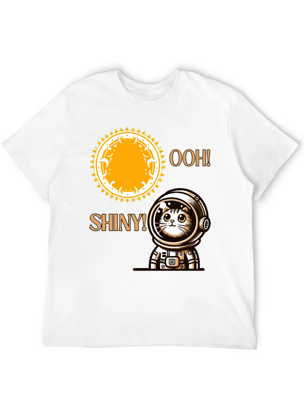 Astronaut Cat T-Shirt - Ooh! Shiny!